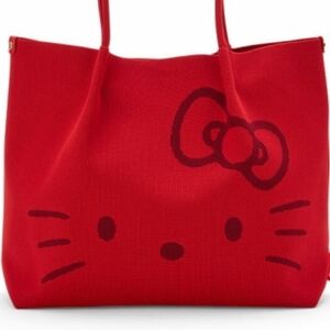 Hello Kitty Red Canvas Tote NEW♡
